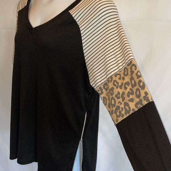 Printstory long sleeve leopard print shirt size XXL - Picture 3 of 9